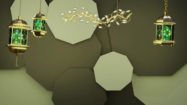 Ramadan Mubarak Background, 1920&times;1080.05 Second Long.LOOP.