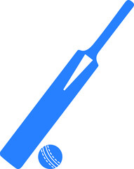 Cricket bat icon, gaming icon vector