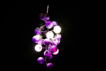 光るぶどうのオブジェ