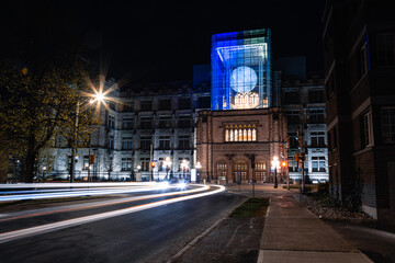 Naklejka premium Downtown Ottawa at night. Canada