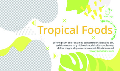 Tropical Summer Food Banner