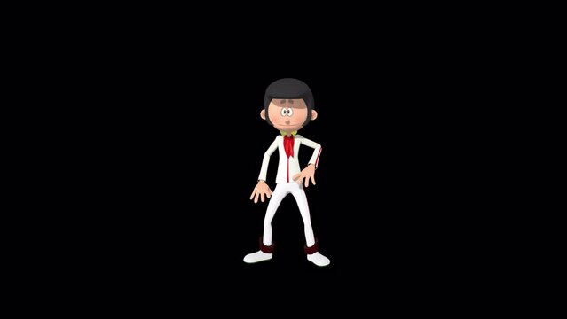 Elvis Dancing &ndash; 4K, 3840&times;2160.13 Second Long.Transparent Alpha Video.