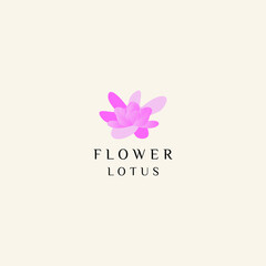 Flower Rose logo design icon vector