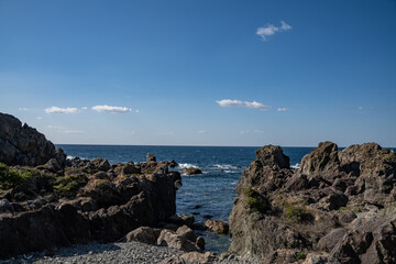 Fototapeta na wymiar 室戸岬の地形と海