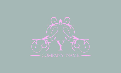Luxury creative design of exquisite letter Y logo. Design template for invitations, labels, business