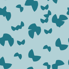 Retro curves seamless pattern. 70s 60s style wallpaper texture