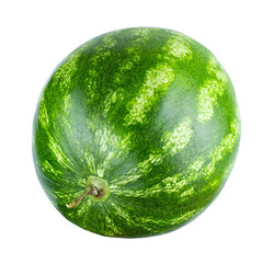 Watermelon isolated on white background. Watermelon macro studio photo.
