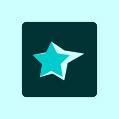 Favorite icon vector illustration. Star symbol vector design. Favorites sign design. 3D Star shape. 