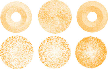 Grunge lines in Circle Form . Spiral Vector Illustration .Textured round Logo . Design element . Abstract Geometric circular shapes .Rotating grunge radial line. Concentric circles