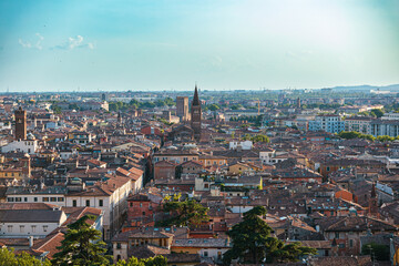 aerial view of Verona city
