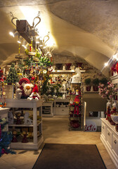 Naklejka na ściany i meble Ceramic souvenirs in shop for sale in Vilnius 
