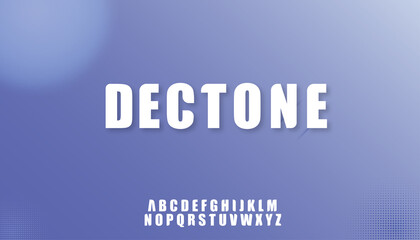 dectone font type face