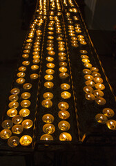  Prayer candles in chruch in Vilnius