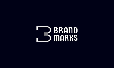 Letter B logo design concept. Initial letter emblem for business identity.
