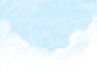 爽やかな青空と白い雲