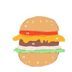 Drawing burger 