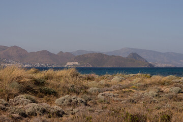 Sand beach in Kos Island, Greece, Aegean Sea