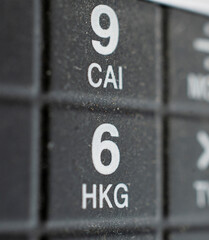 image of dusty calculator keypad background