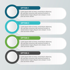 Steps business data visualization timeline process infographic template design with icons