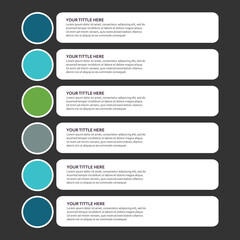 Steps business data visualization timeline process infographic template design with icons