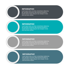 Steps business data visualization timeline process infographic template design with icons
