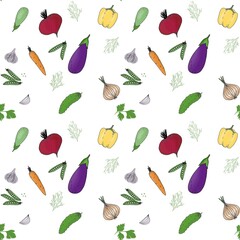  Fresh vegetables. Hand drawn illustration frame with vegetables. Farm market product. Great healthy food design template with vegetables on chalkboard. Great for design menu, recipes, poster