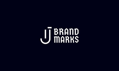 Letter J logo design template. Initial letter emblem for business identity.