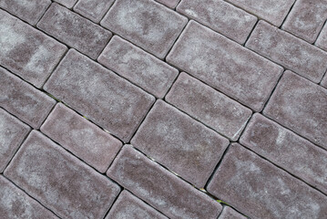 Gray tiles, paving stones. Floor tiles, texture