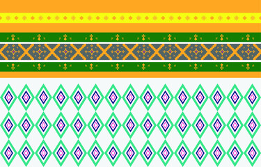 Abstract geometric and tribal patterns, usage design local fabric patterns, Design inspired by indigenous tribes. geometric Vector illustration