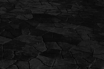 Dark grey black pavemen texture in natural pattern for background and design art work. Black stone floor.