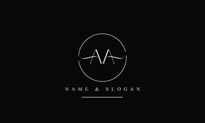 AA, A abstract letters logo monogram