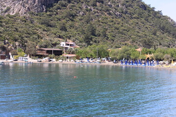 Seaside beach in the nature