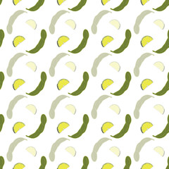 Fototapeta na wymiar Soy product bean lemon seamless repeat wrap cover pattern background illustration