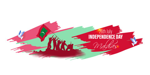Vector illustration for Maldives Independence Day