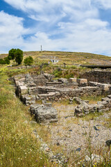 Fototapeta na wymiar the ruins of a roman civilization in Cuenca, Spain