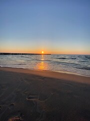 Ostsee-Polen-Sonnenuntergang