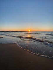 Ostsee-Polen-Sonnenuntergang