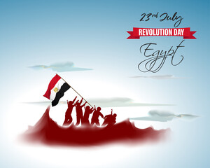 Vector illustration for Egypt Revolution Day