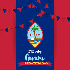 Vector illustration for Guam Liberation Day