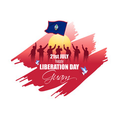 Vector illustration for Guam Liberation Day
