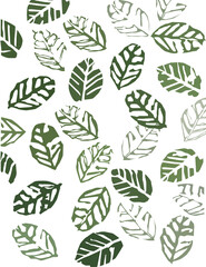 Pattern with leaves. Leaf print. Vector illustrator