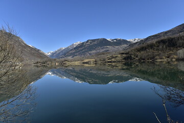 Eriste con su embalse, huesca