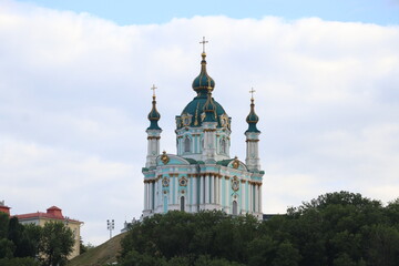Andrew's Church. Religion and culture. Sights of Kyiv, Ukraine.