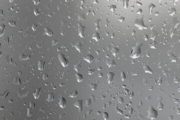 Water drops on glass window