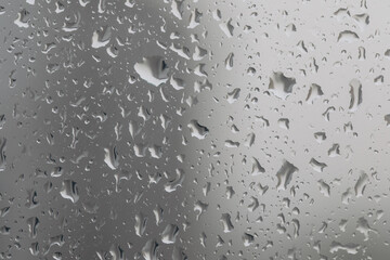 Water drops on glass window