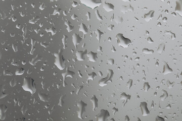 Water drops on glass window