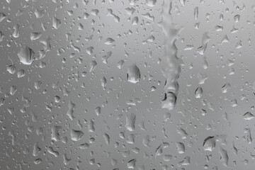 Water drops on glass window