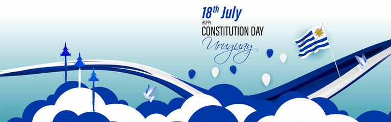 Vector illustration for Uruguay Constitution Day