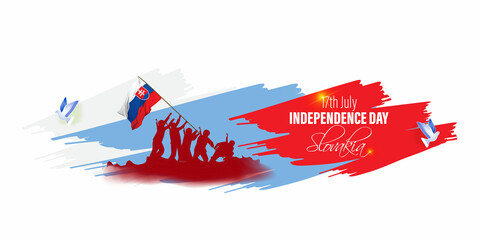 Vector illustration for Slovakia Independence Day