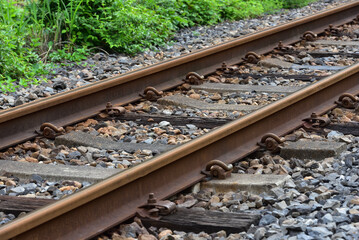 Naklejka premium railroad of local area in Japan